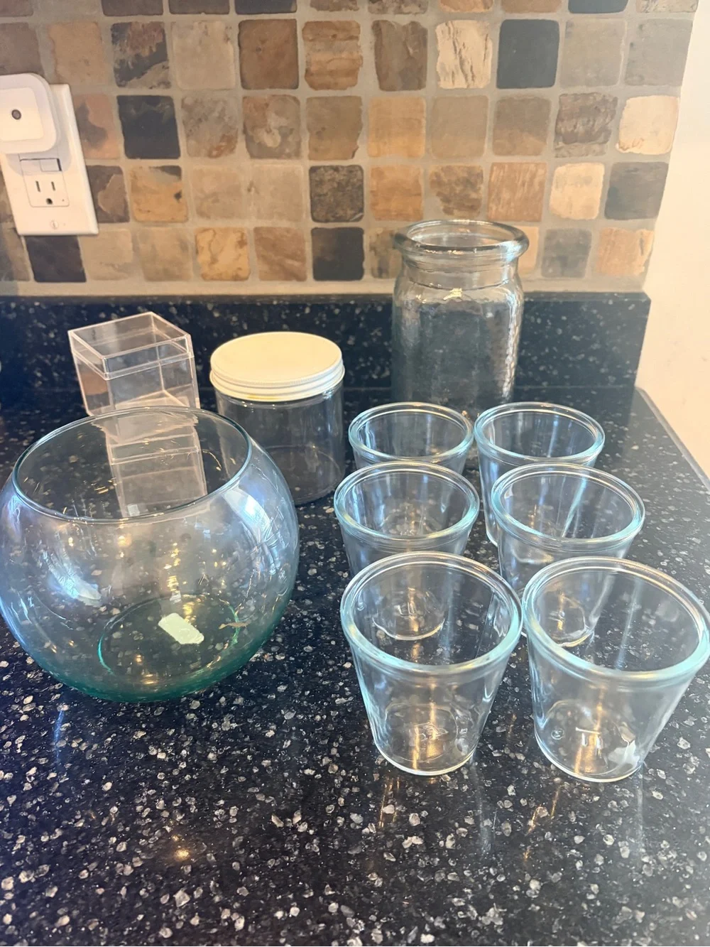 9pc Glass Vase and Tumbler Set + Bonus Containers